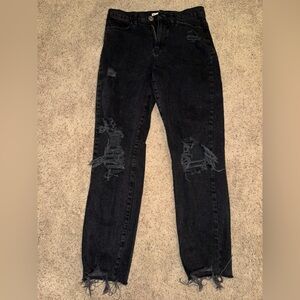 Kohl's Black Distressed Women Jeans